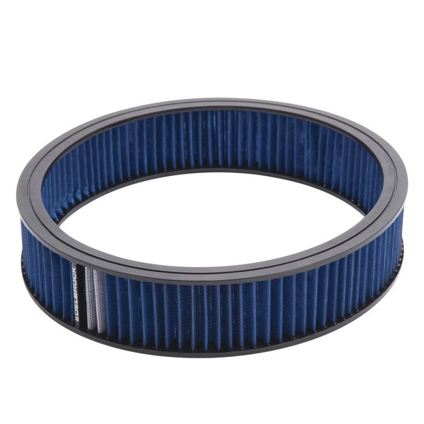 Edelbrock AIR CLEANER ELEMENT, 3" TALL, 14" DIAMETER, BLUE 43667